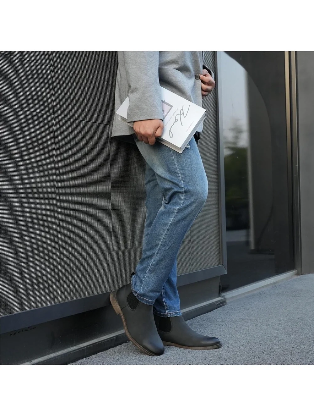 Hawkwell Men's Black Chelsea Boots - Sleek Slip-On Dress Boots